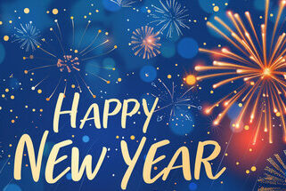 Happy New Year fireworks